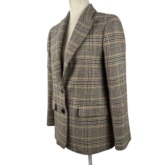 J.Crew Sommerset Blazer Houndstooth Wool Brown Academia Moon British Cloth 2 - Picture 12 of 16